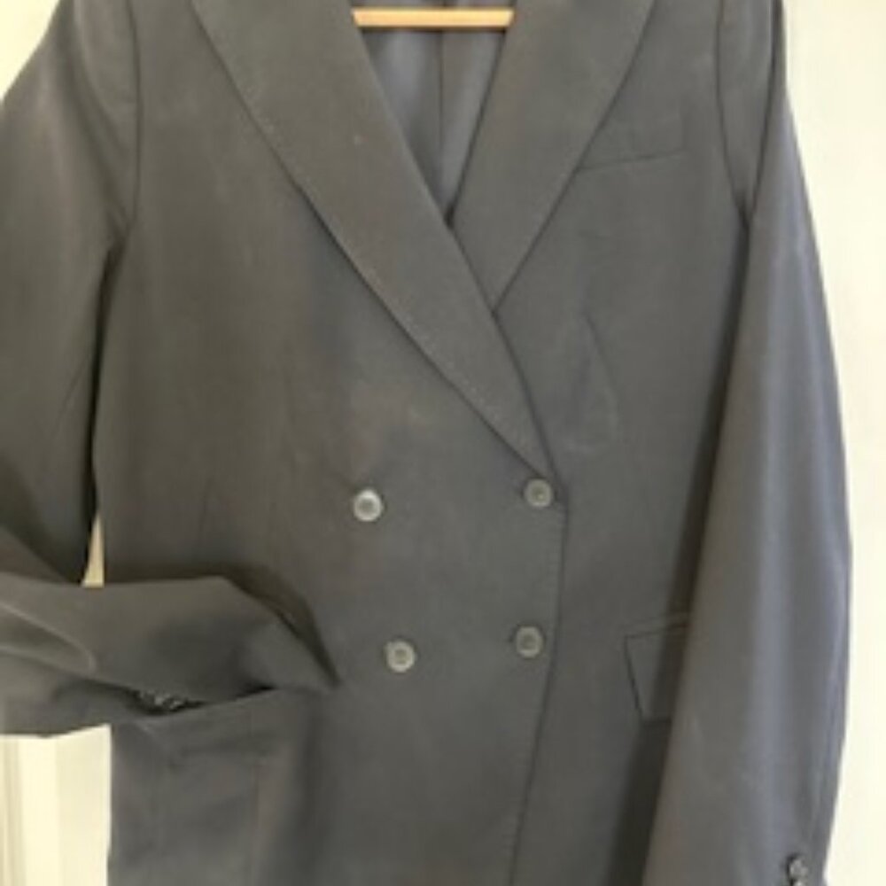 Navy double breasted blazer